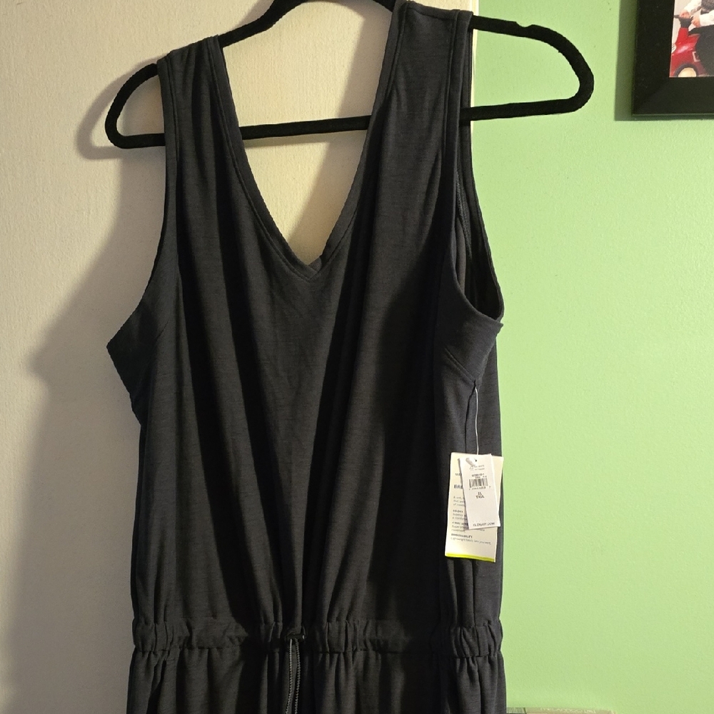 Old Navy Charcoal Sleeveless Jumpsuit